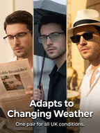【Adaptive Smart Vision】👓Ultra-light Titanium Alloy Smart Photochromic Half-frame Reading Glasses- Instantly adapts to presbyopia, myopia & astigmatism. No eye exam!