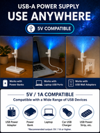 Comauo Ocean & Galaxy Projector: Ultra-HD Sphere Tech, Turns Your Room & Car Into an Aquarium in 1s.