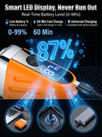 【German precision engineering, a best-selling shaver in Europe and America!】🏆The new generation dual-head pocket shaver，Instant shaving, haircutting, and hair removal in just 1 second! Suitable for the whole family!